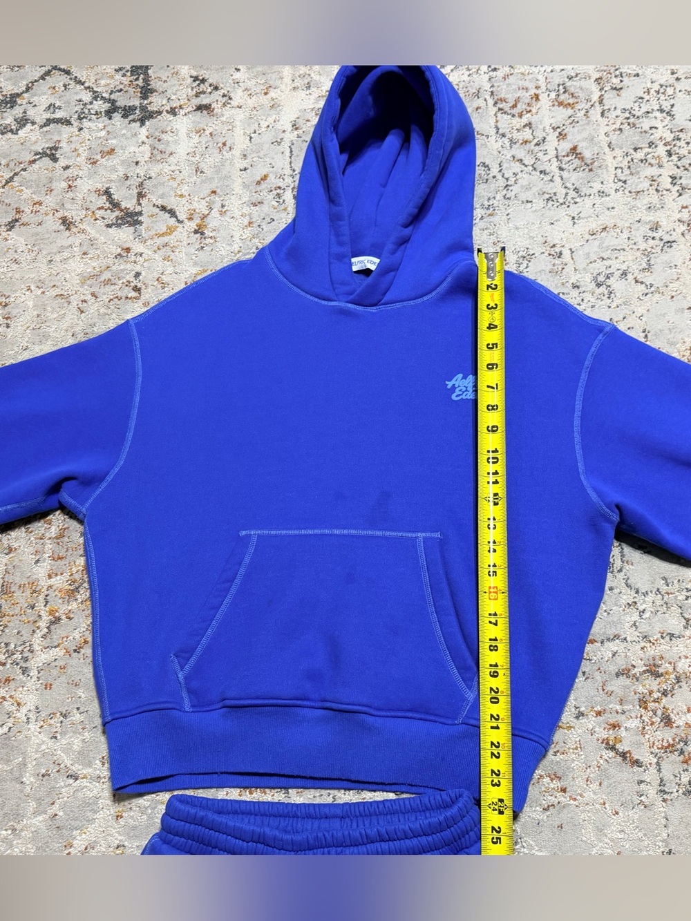 Aelfric Eden Baggy Hoodie sweatpants Set size XS blue - Picture 7 of 15